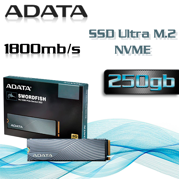 DISCO SSD M.2 NVME 2280 250GB SOLIDO ADATA SWORDFISH